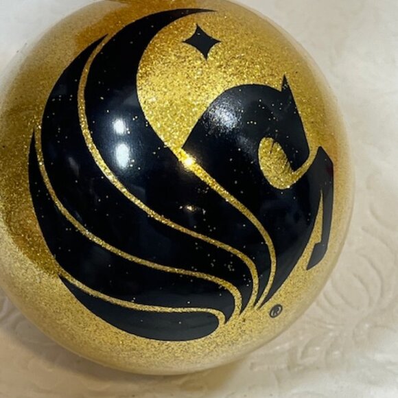 UCF University of Central Florida Sparkle Glass Bulb Christmas Ornament 3" - Picture 6 of 6